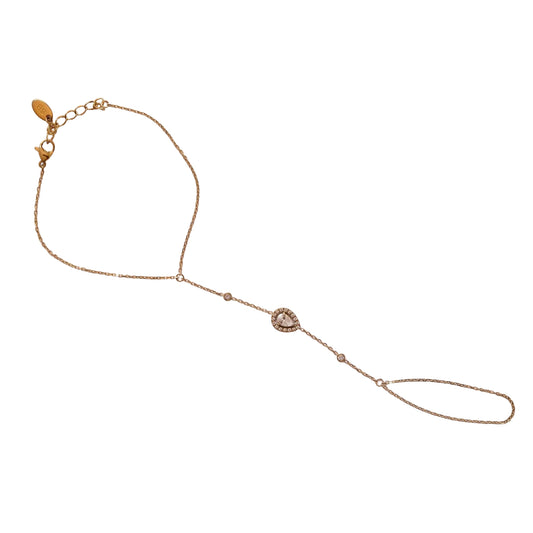Hand Chain Larme Pavée