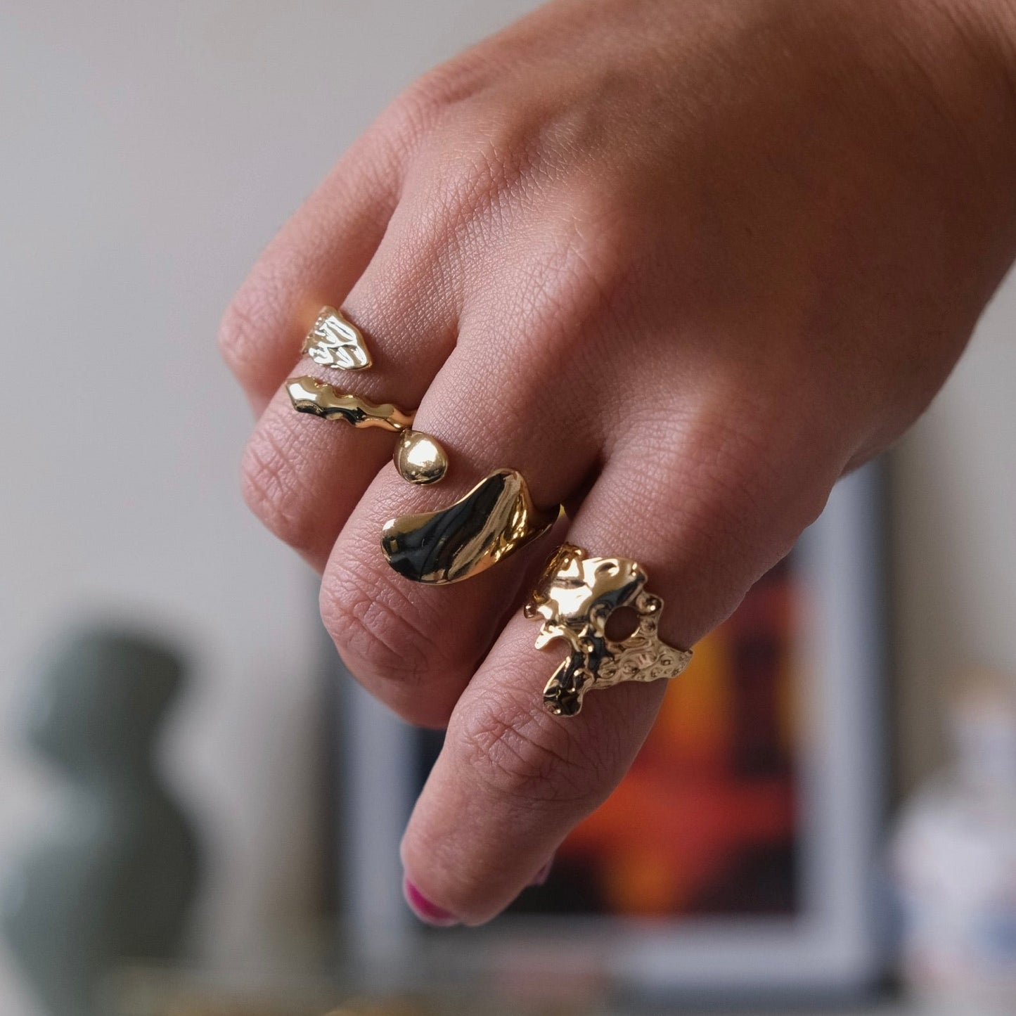 Bague Vague Scultée