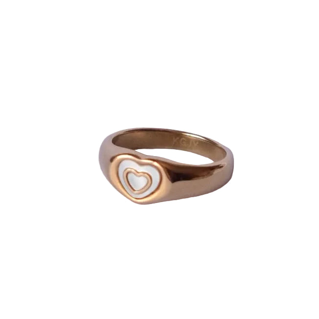 Bague Cœur Nacré