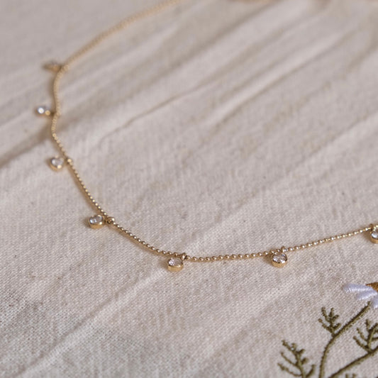 Collier Rosée Scintillante