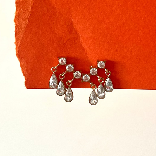 Boucles d'Oreilles Pierres Poire