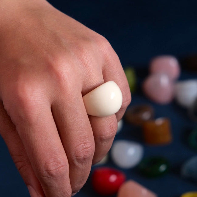 Bague Résine Bulle