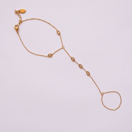 Hand Chain Perles Filées