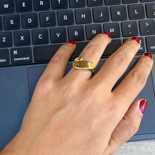 Bague Galets Dorés