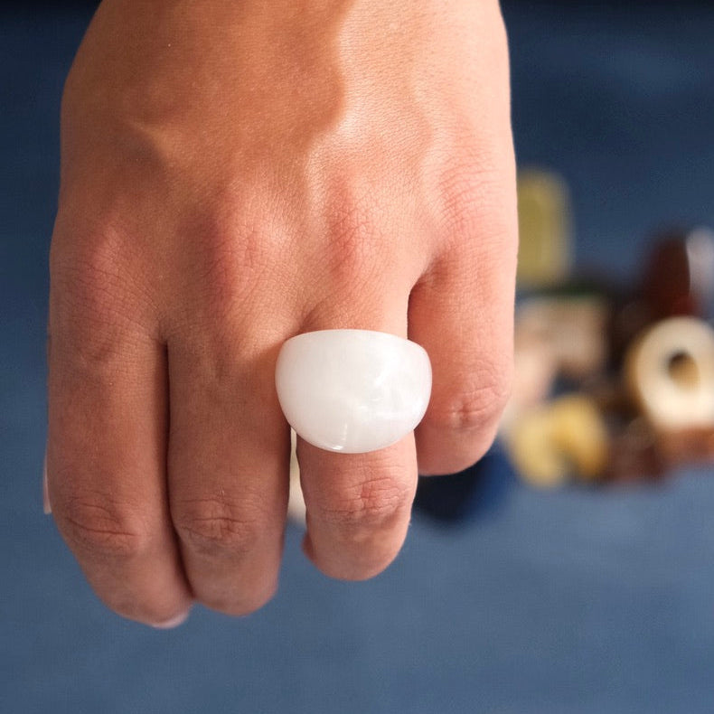 Bague Résine Bulle