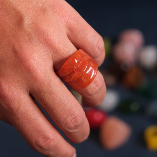 Bague Résine Asymétrique