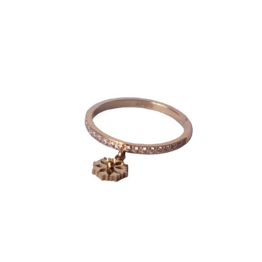 Bague Fleur Suspendue