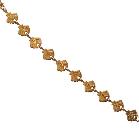 Hand Chain Écailles Dorées