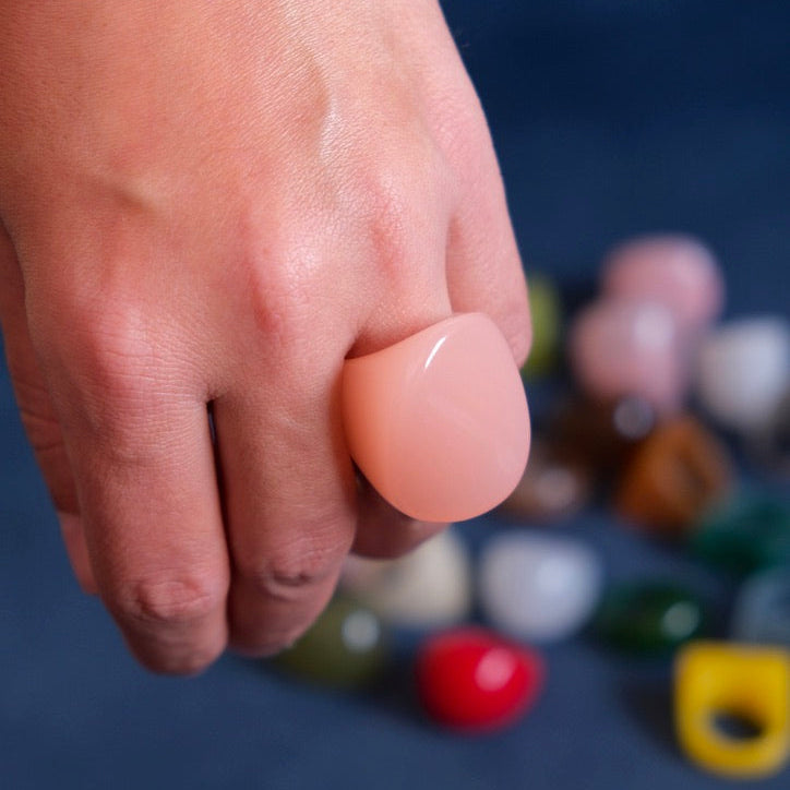 Bague Résine Chunky