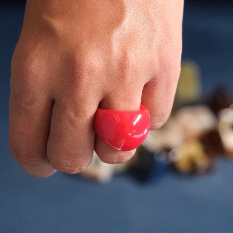 Bague Résine Bulle