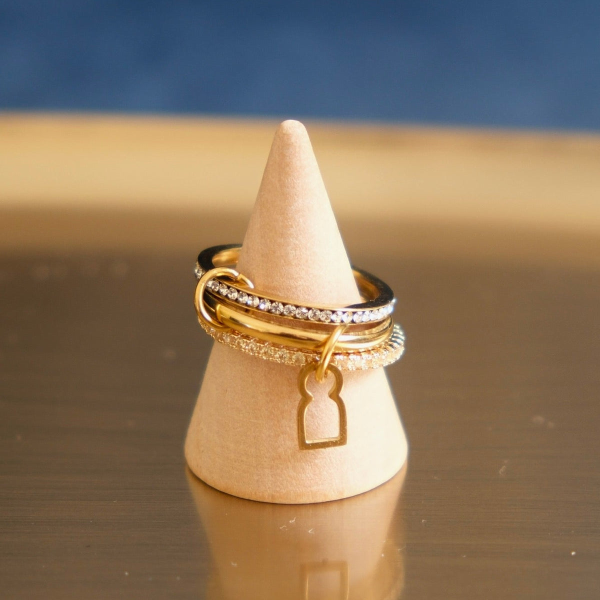 Bague Trio Doré