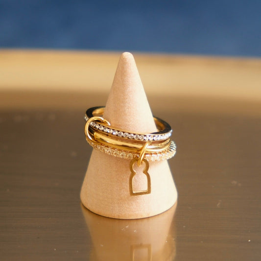 Bague Trio Doré