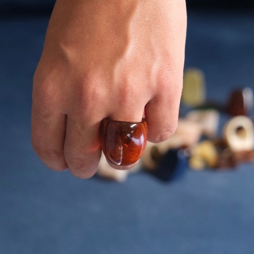 Bague Résine Chunky