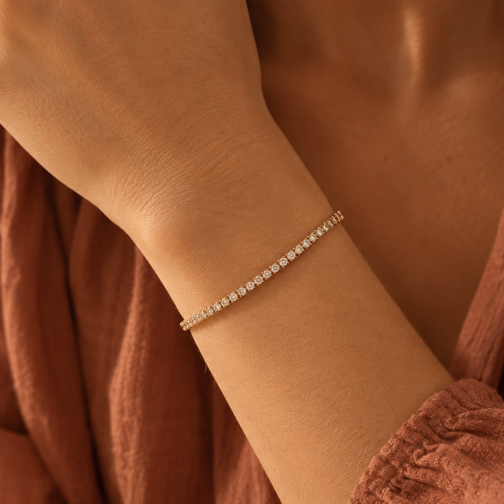 Bracelet Rivière Dorée