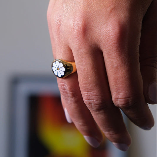 Bague Marguerite Blanche