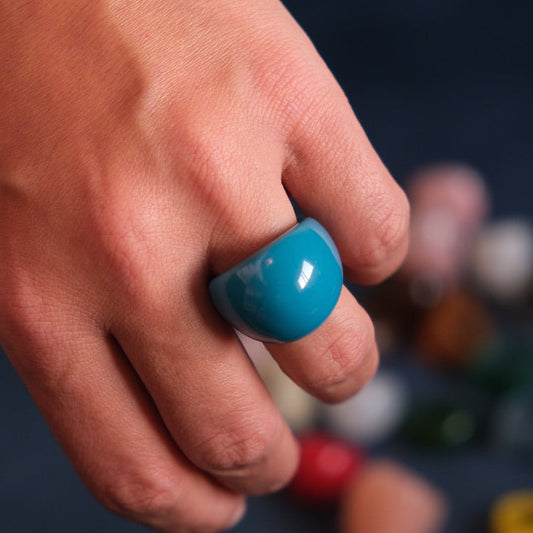 Bague Résine Bulle