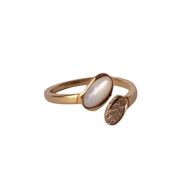 Bague nacre et éteincelle