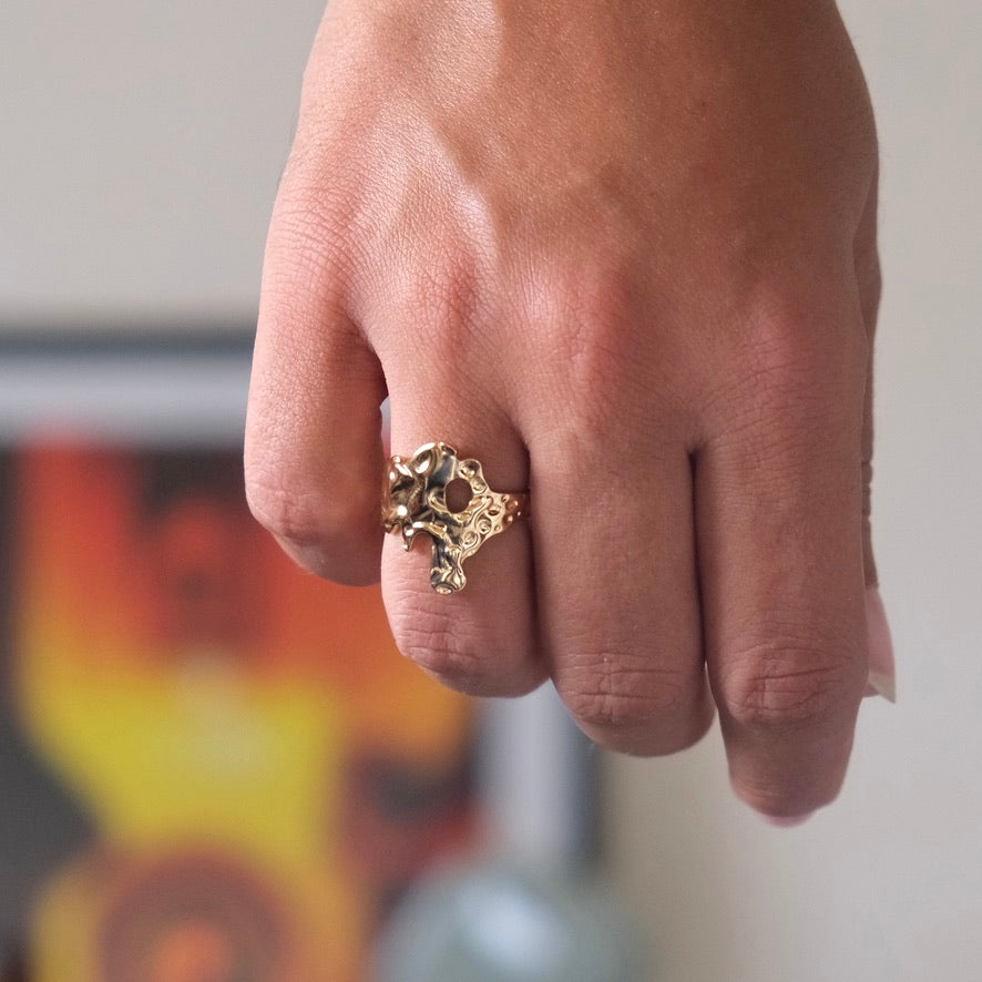 Bague Corail Fondu
