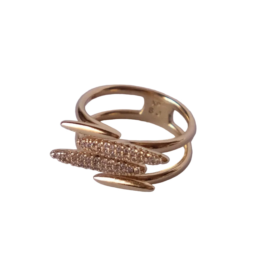 Bague Entrelacs Étincelant