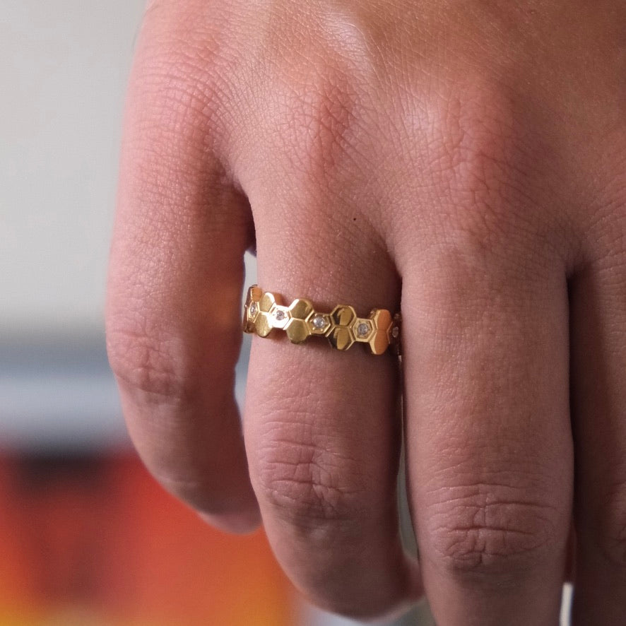 Bague Nid D'abeille