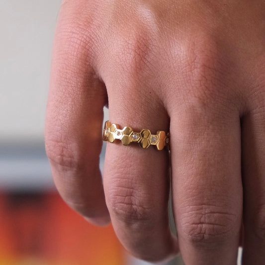 Bague Nid D'abeille